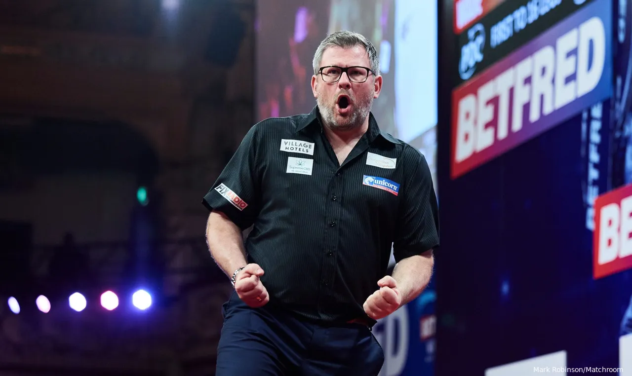 James Wade in actie op de World Matchplay