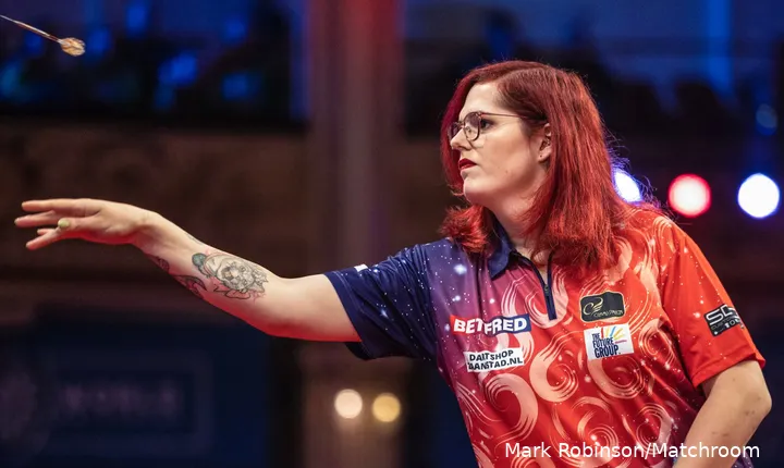 Noa-Lynn van Leuven dit jaar in actie op de World Matchplay