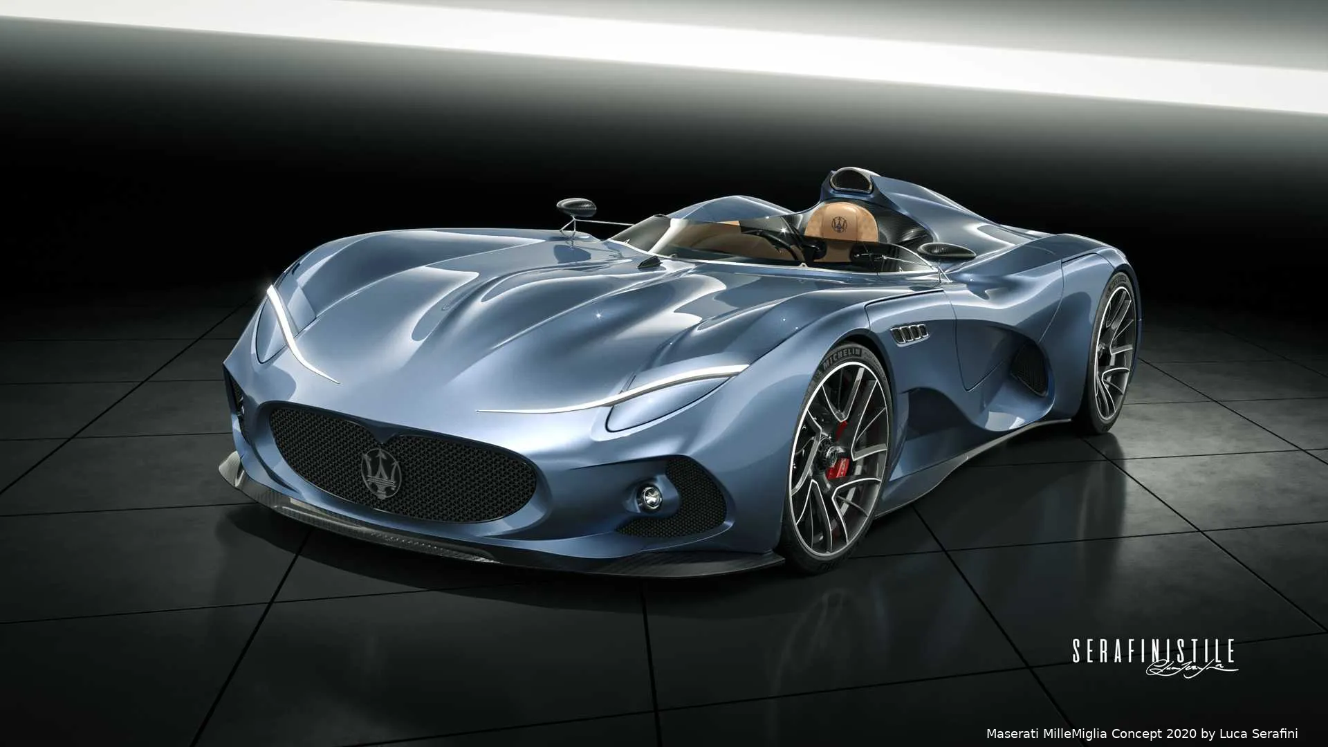 maserati millemiglia concept rendering frontale