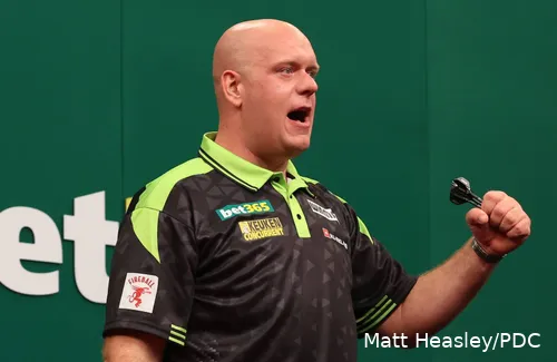 Michael van Gerwen ist zurück - jedoch nicht mit einem Paukenschlag... noch nicht