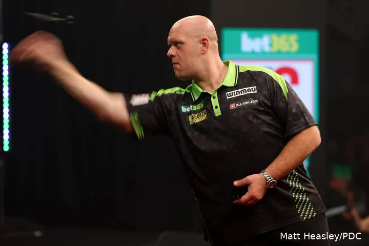 Van Gerwen in action in New York