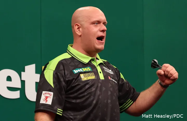 Michael van Gerwen ist zurück - jedoch nicht mit einem Paukenschlag... noch nicht