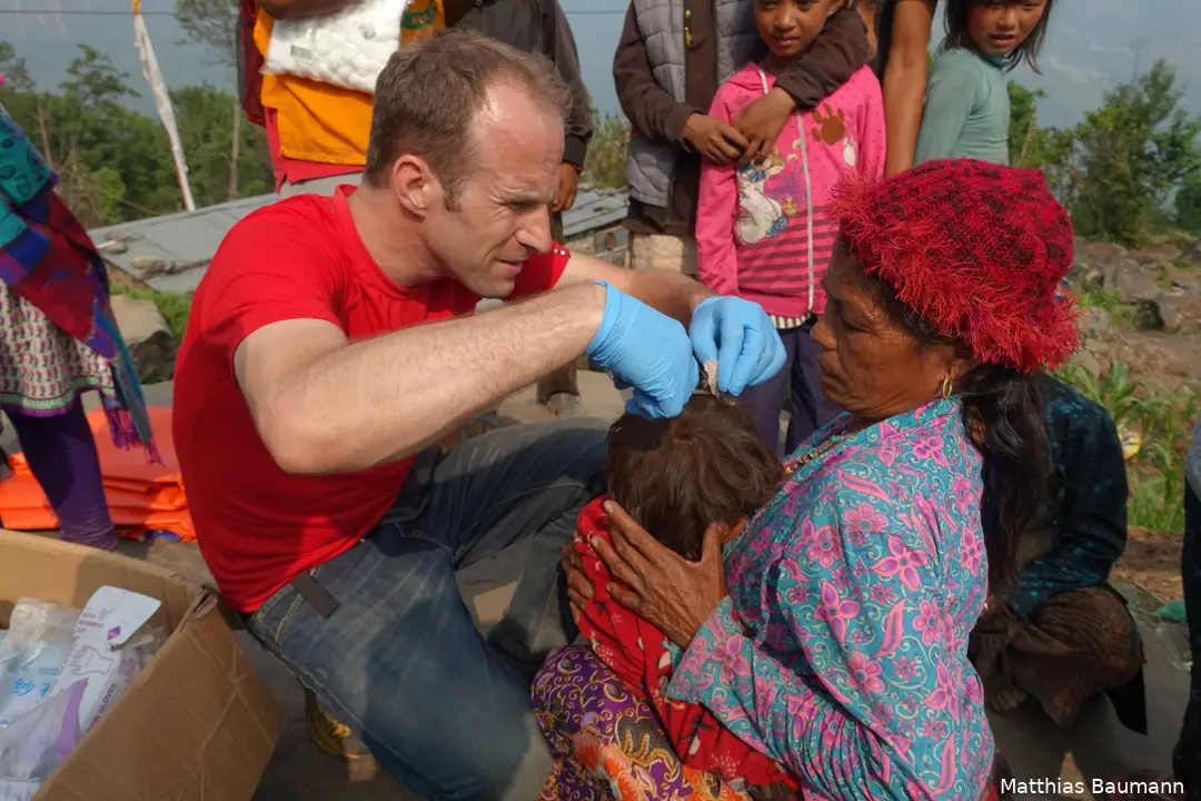 Matthias Baumann estuvo sobre el terreno tras un gran terremoto en Nepal