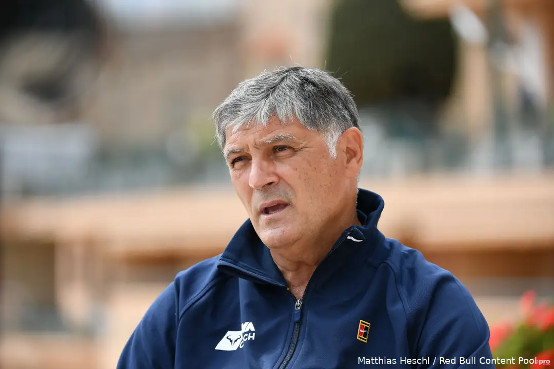 Toni Nadal looking on