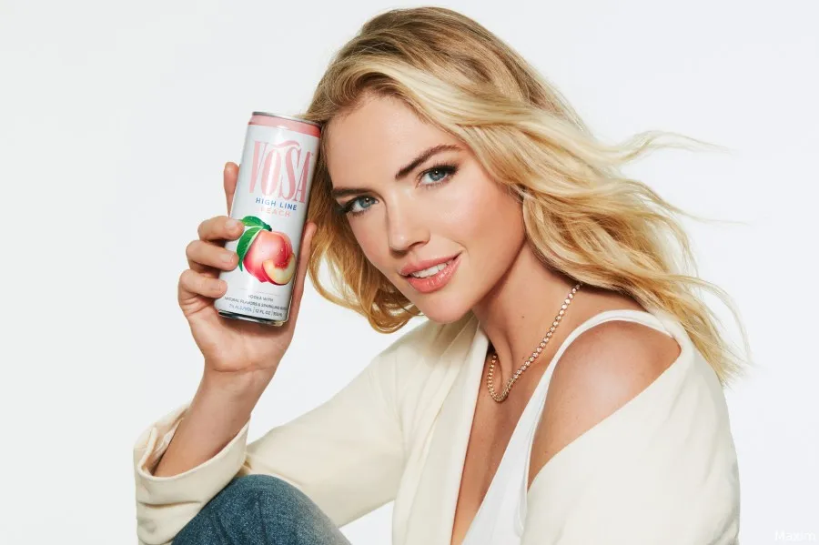 kate upton with vosa spirits the high line peach photo courtesy of vosa spirits