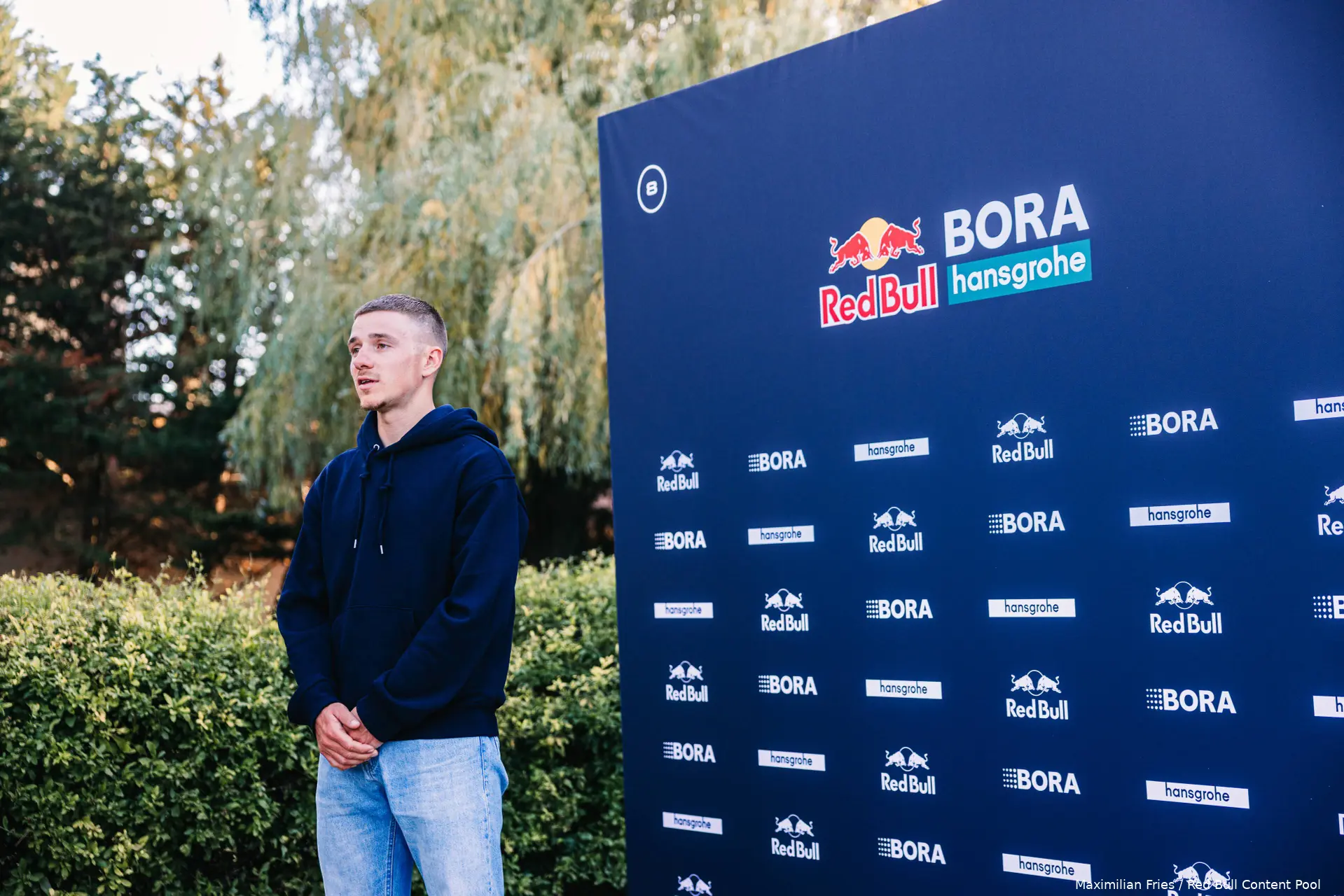 Remco Evenepoel, en la presentación con el Red Bull - BORA - hansgrohe