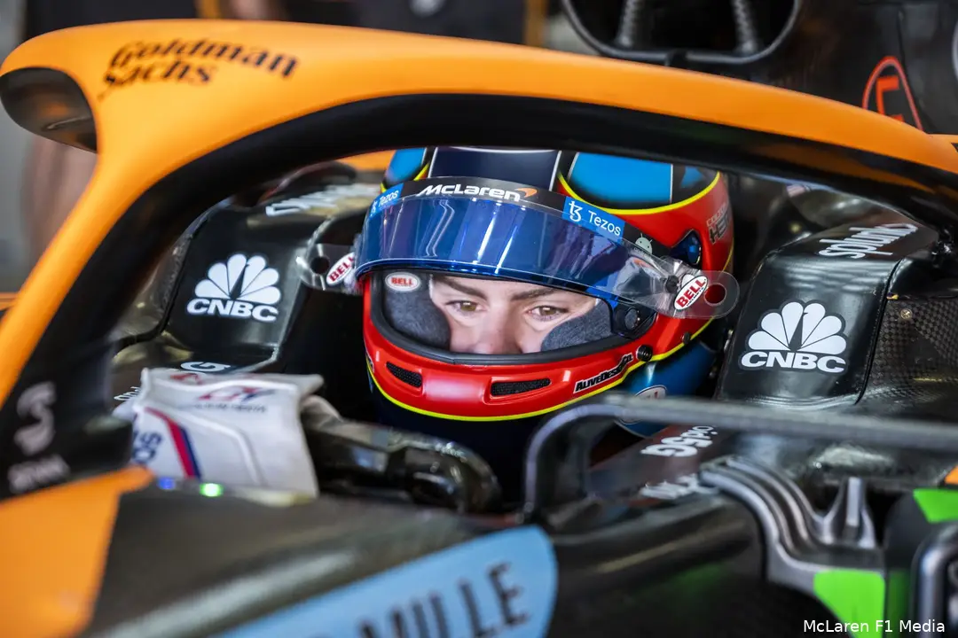 colton herta mcl35m mclaren portimao test 1