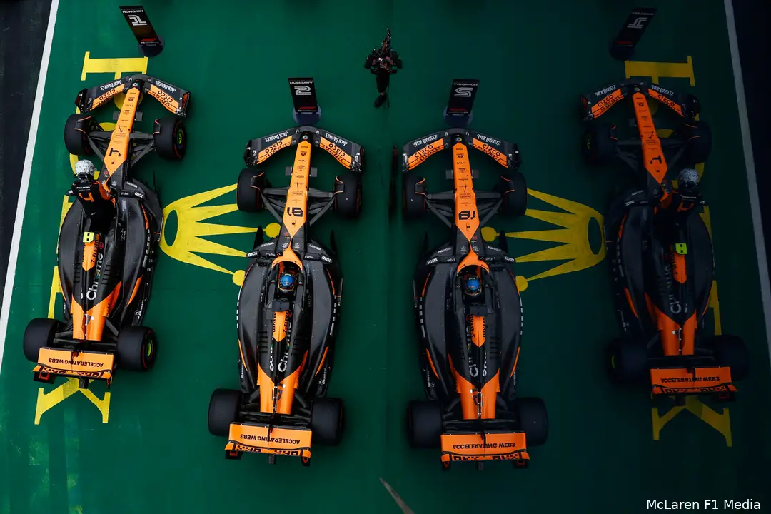 lando norris oscar piastri frontrowlockout kwalificatie hongarije