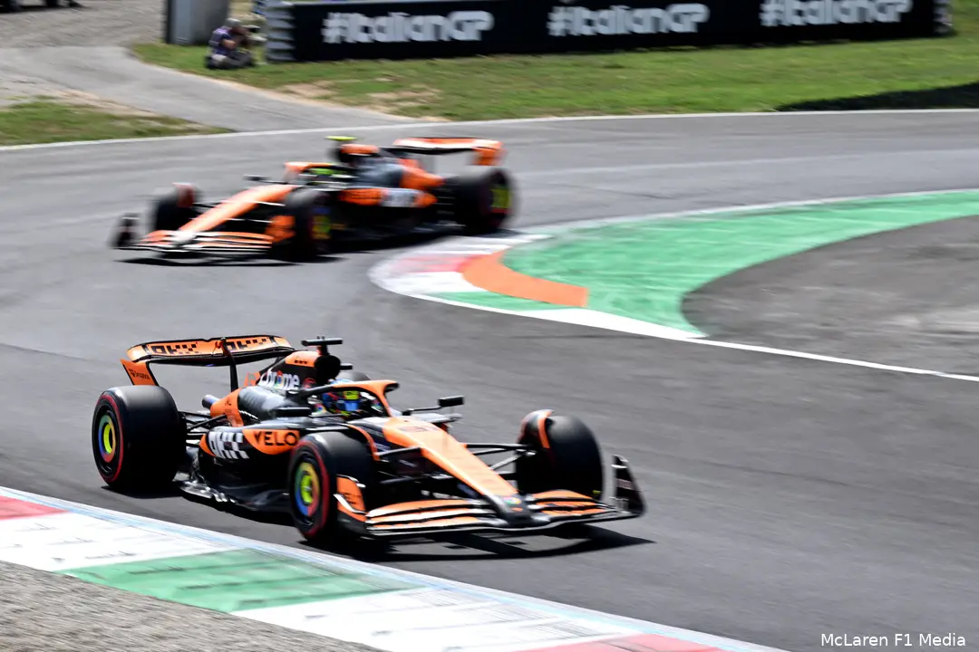 Piastri en Norris in Monza&nbsp;