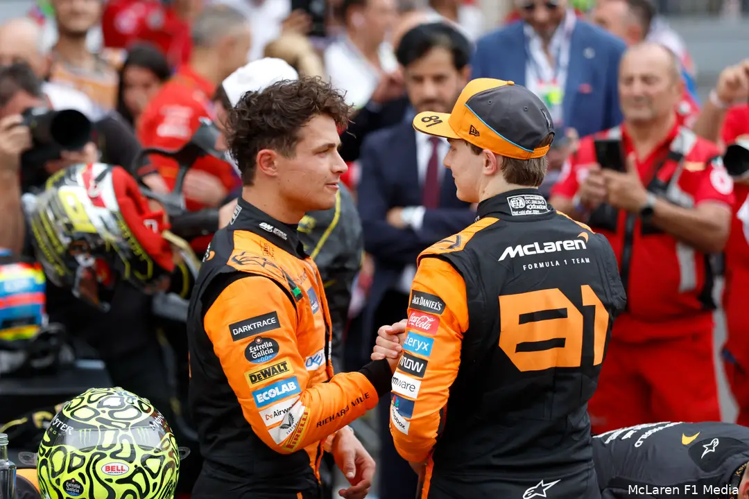 oscar piastri lando norris mclaren gp italie zondag 2024