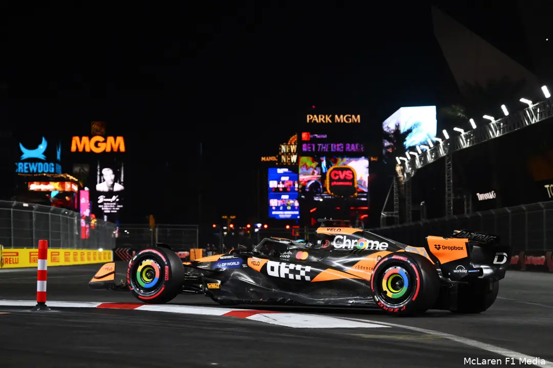 oscar piastri mclaren las vegas kwali 1