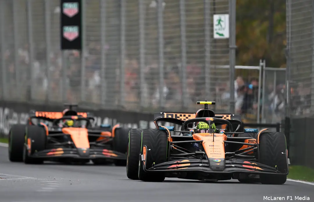 oscar piastri lando norris mclaren gp australie zondag 2025