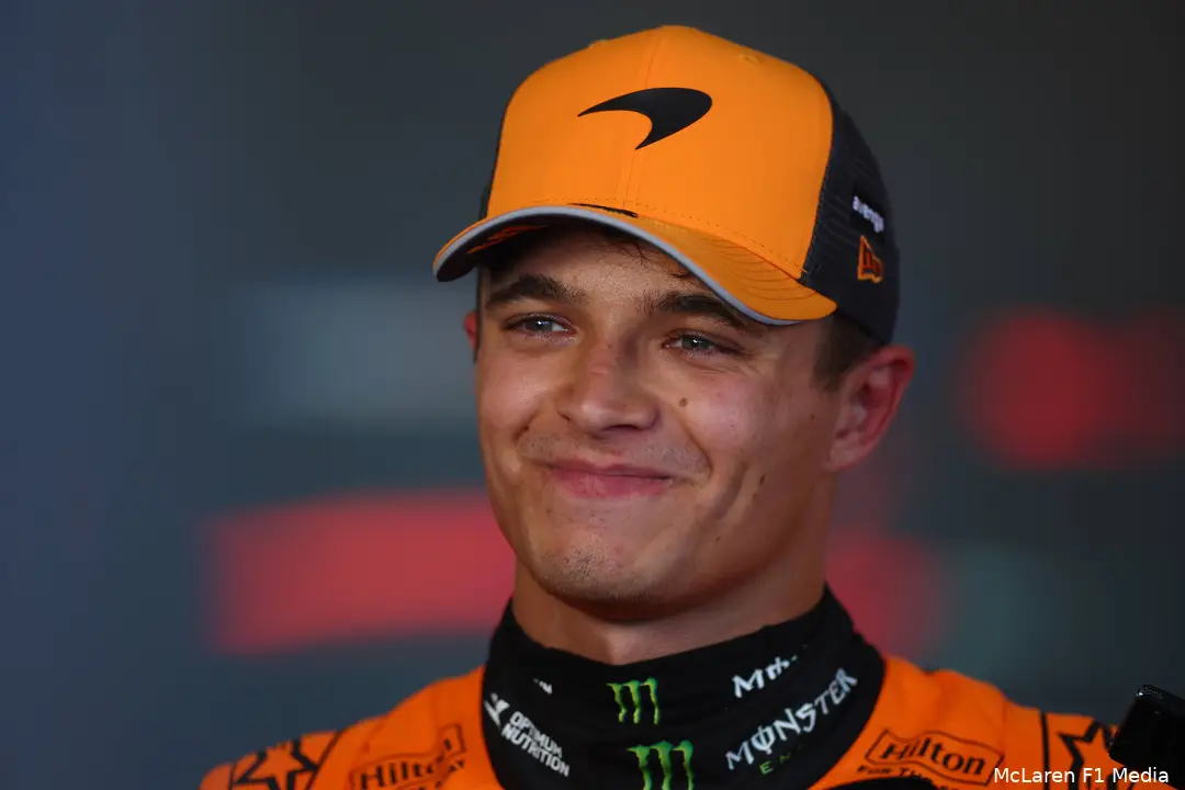 Norris had het sterke racetempo van Verstappen al aan zien komen.