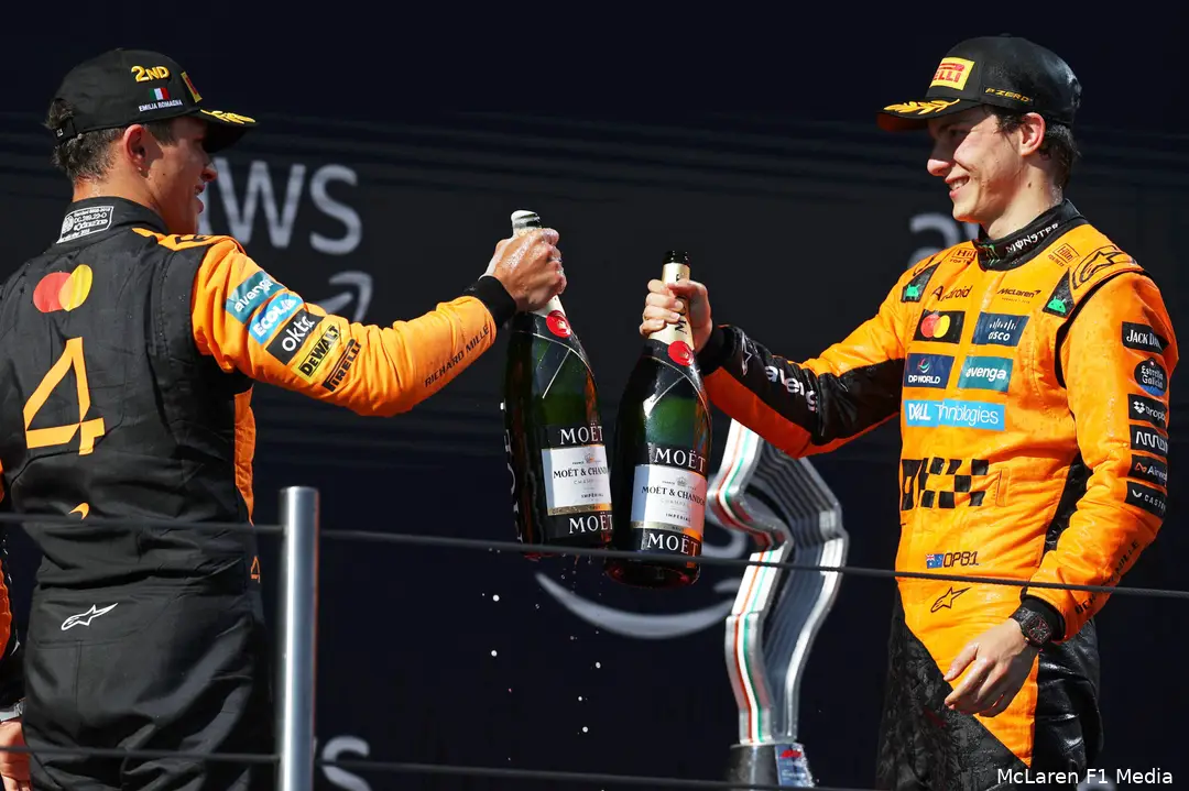 lando norris mclaren imola 2025 1 oscar piastri podium