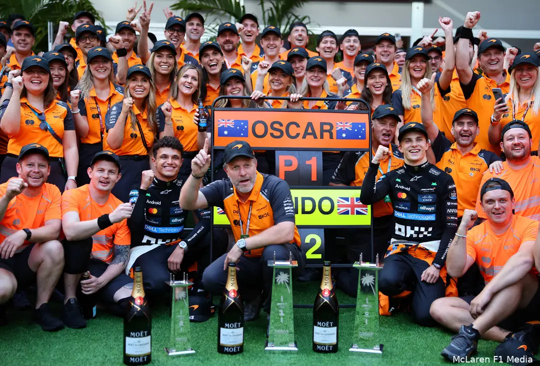 oscar piastri lando norris 2025 miami race zondag zak brown
