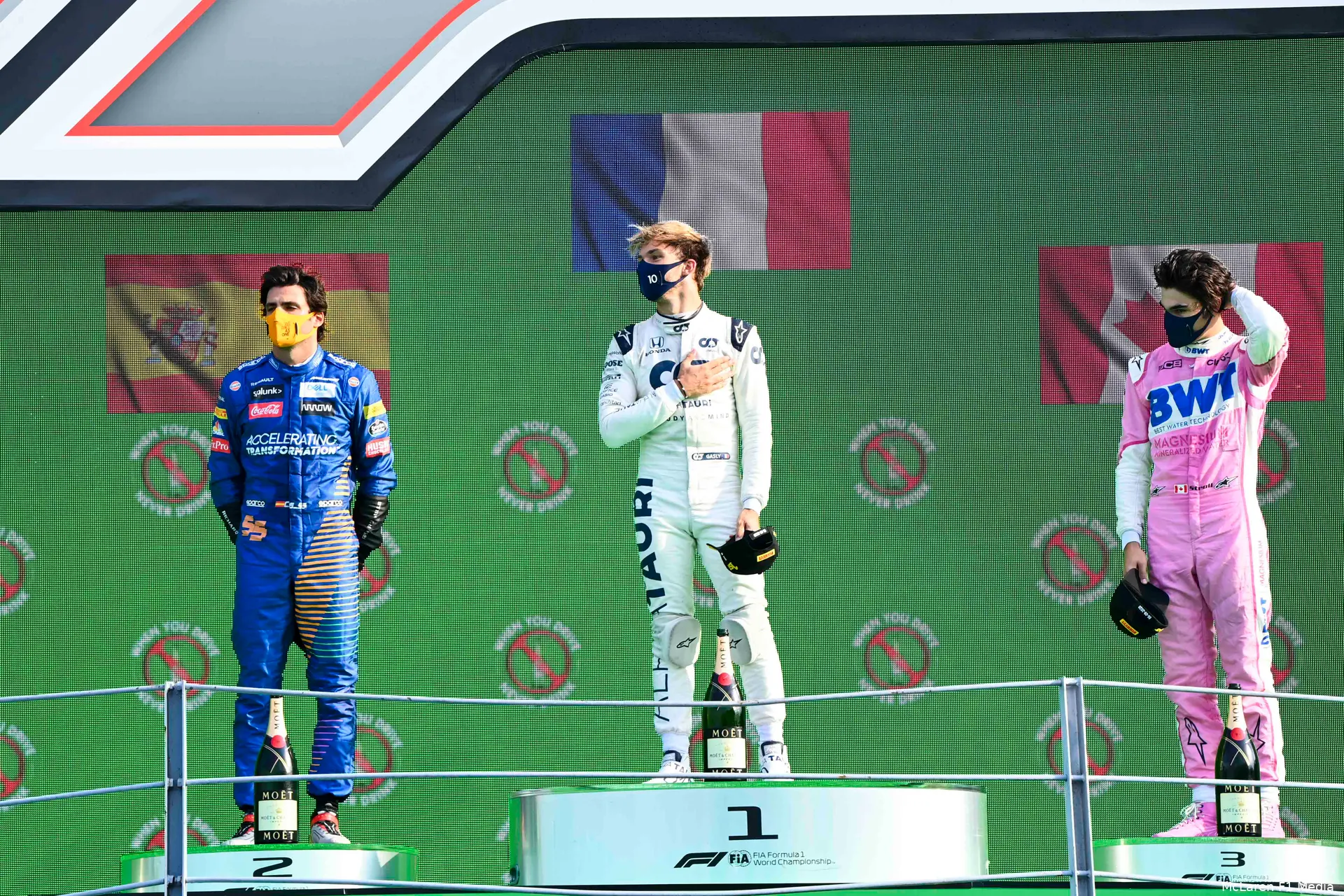 gasly sainz stroll monza 2020