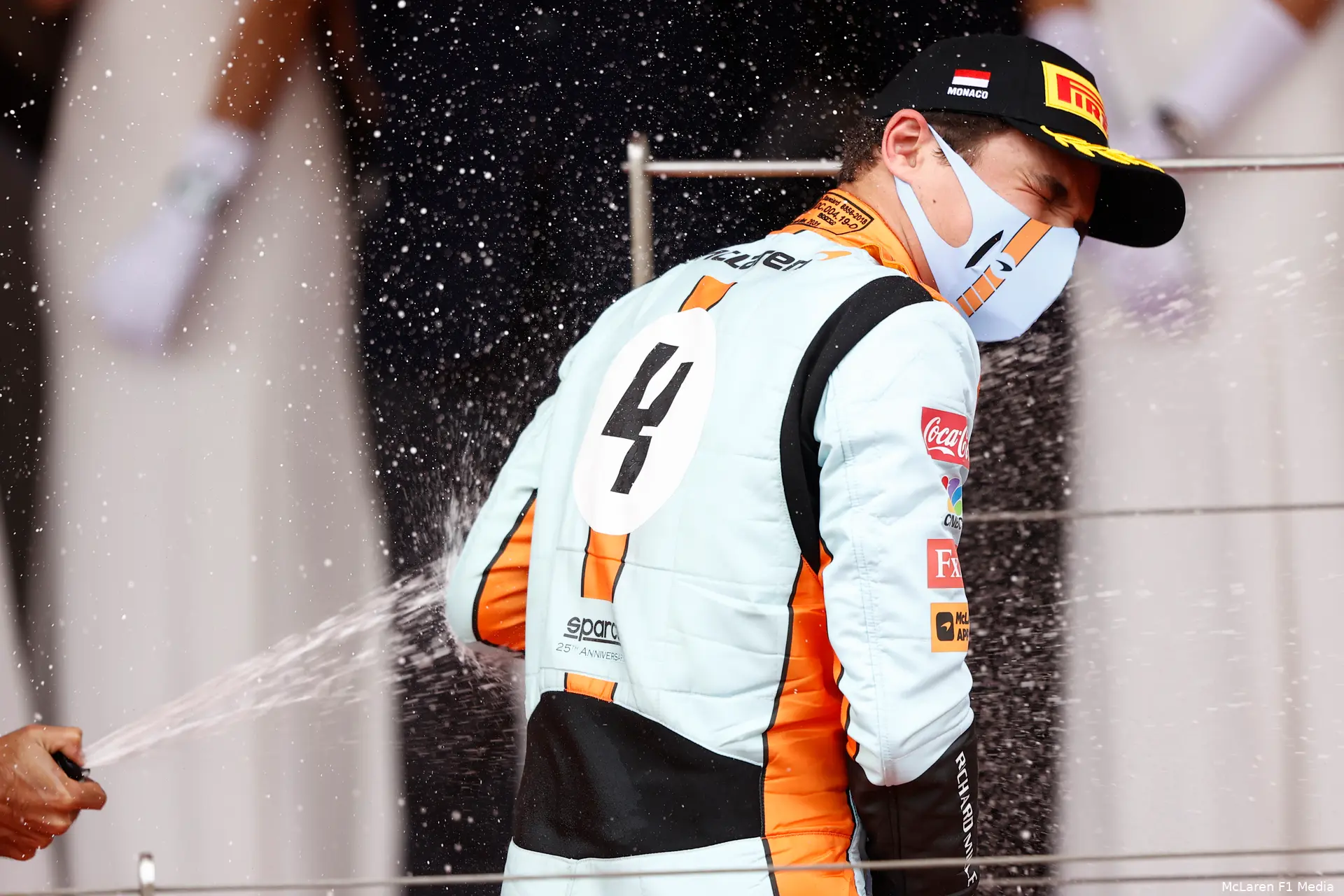 Lando Norris McLaren podium
