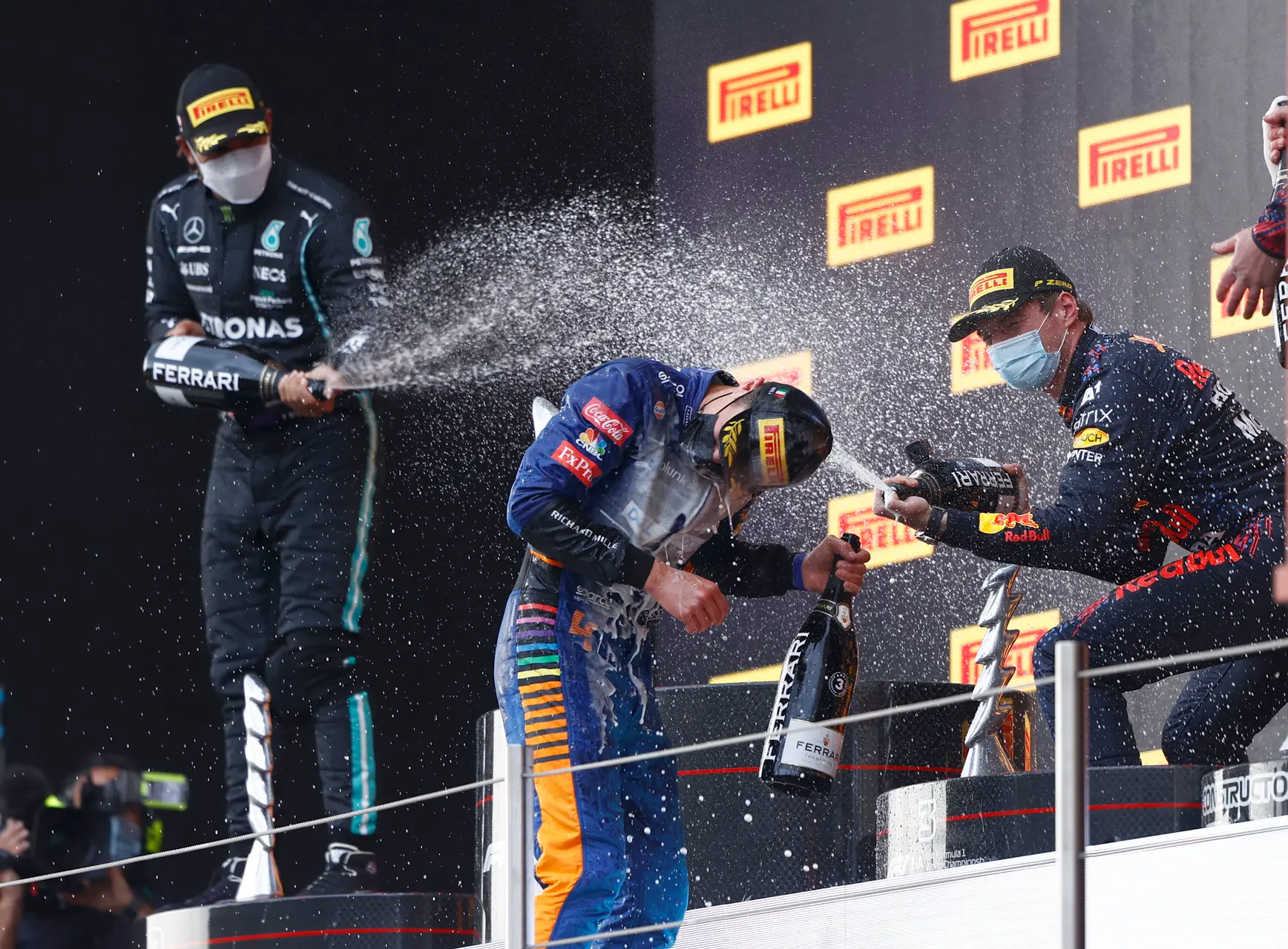 Lewis Hamilton Max Verstappen Lando Norris