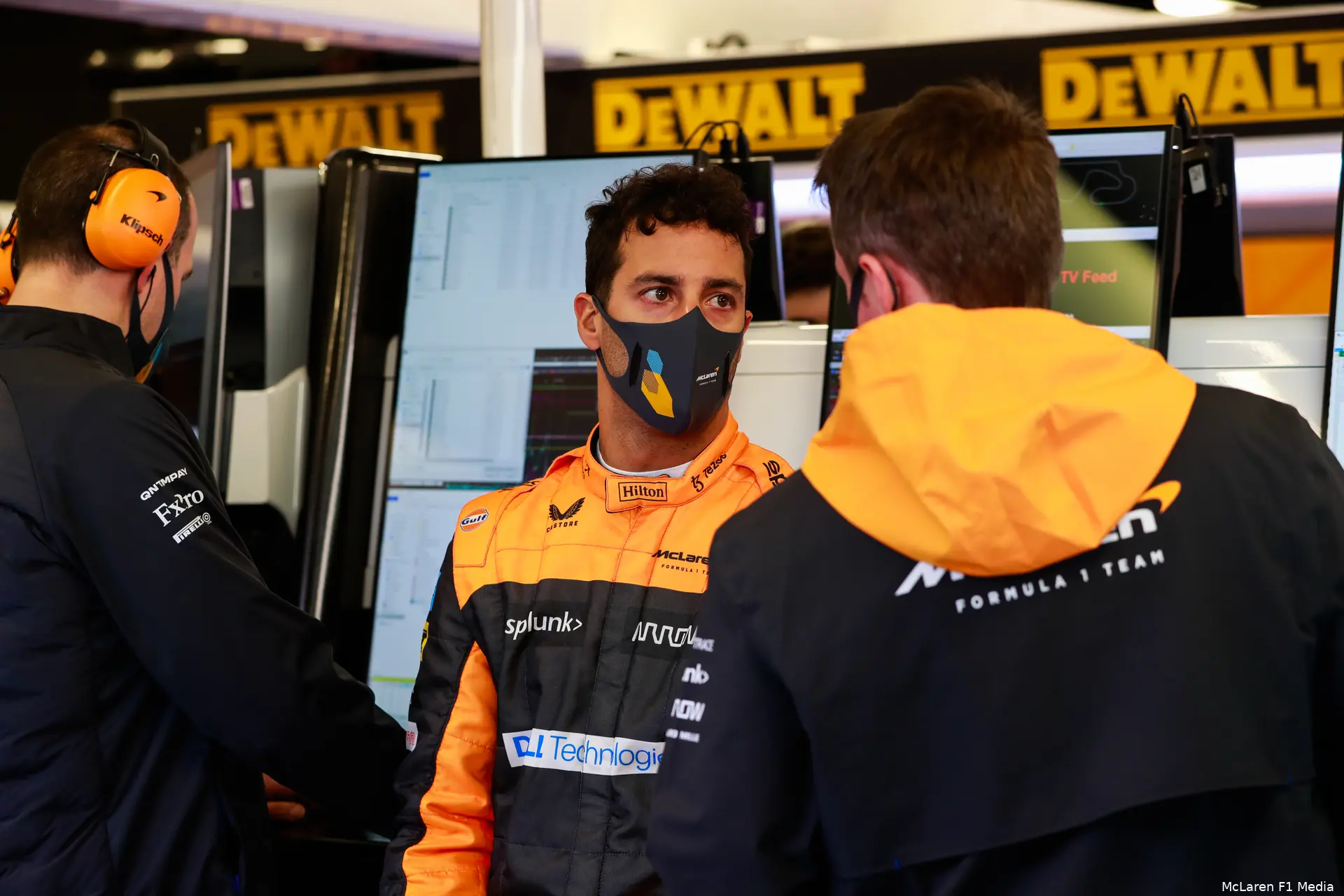 Ricciardo MCL36 Shakedown Crew