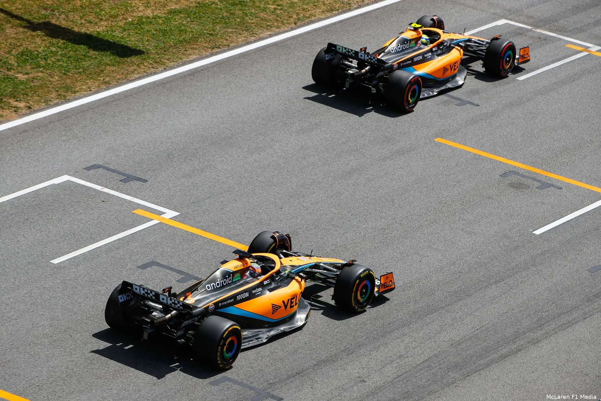 Lando Norris Daniel Ricciardo McLaren GP Spanje