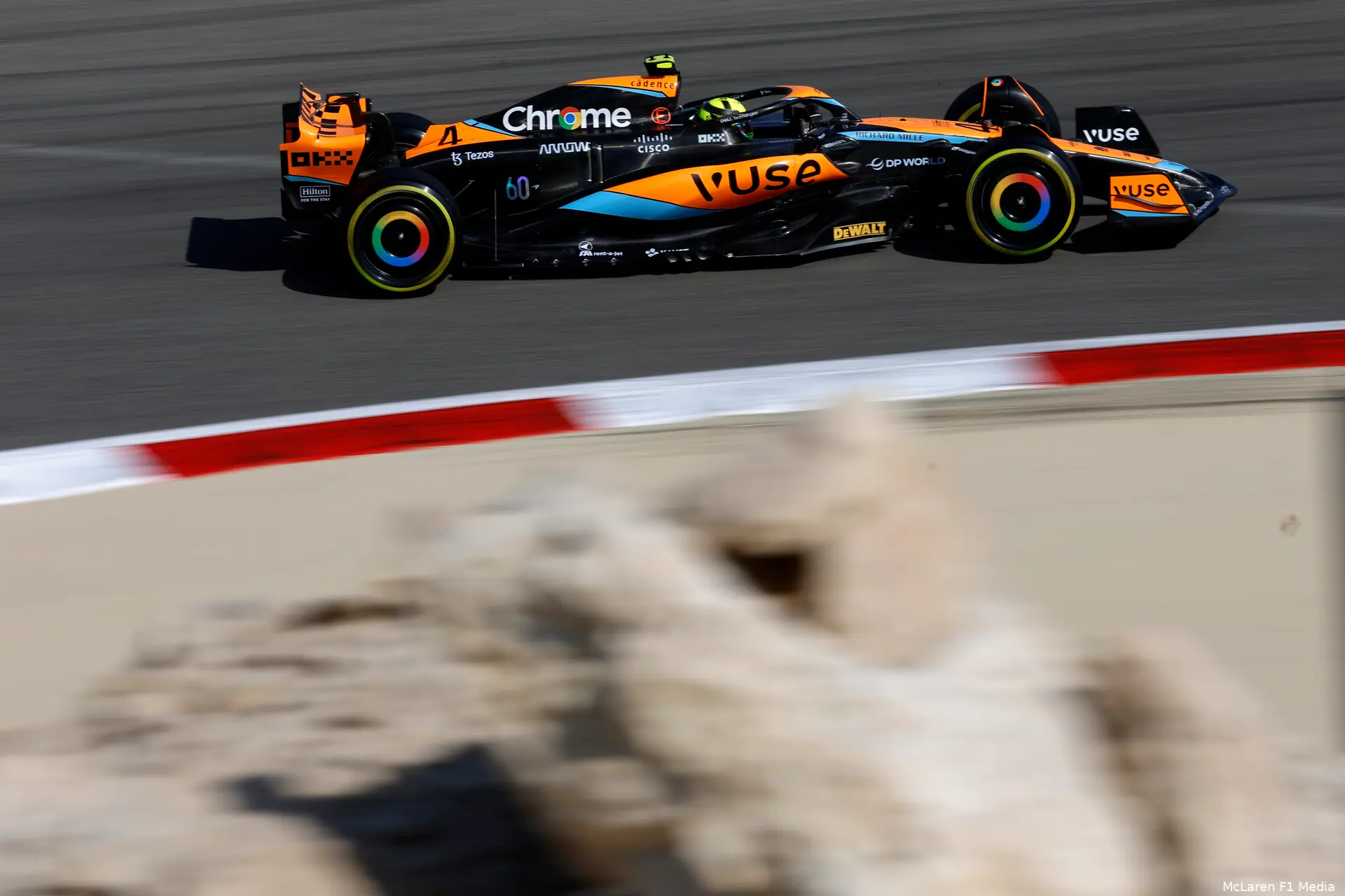 lando norris mcl60 mclaren f1 gp bahrein 2023