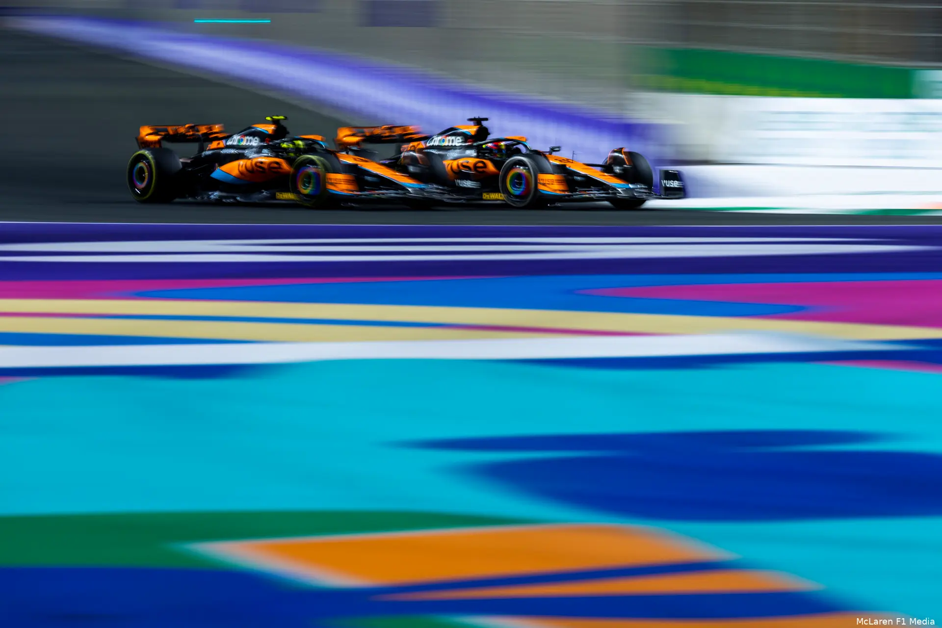 oscar piastri lando norris mcl60 mclaren f1 gp saoedi arabie 2023