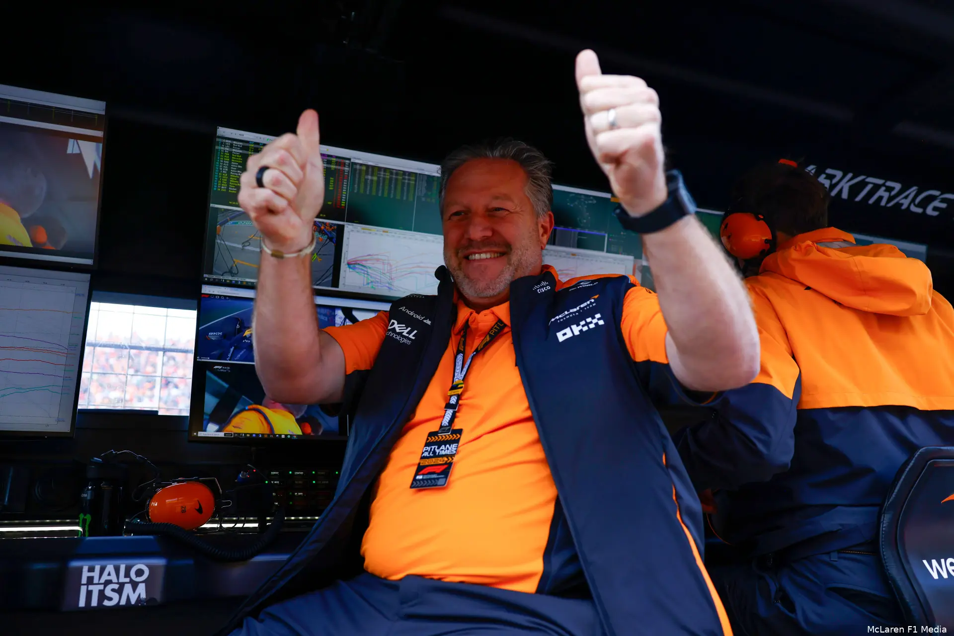 zak brown mclaren gp nederland zondag 2024