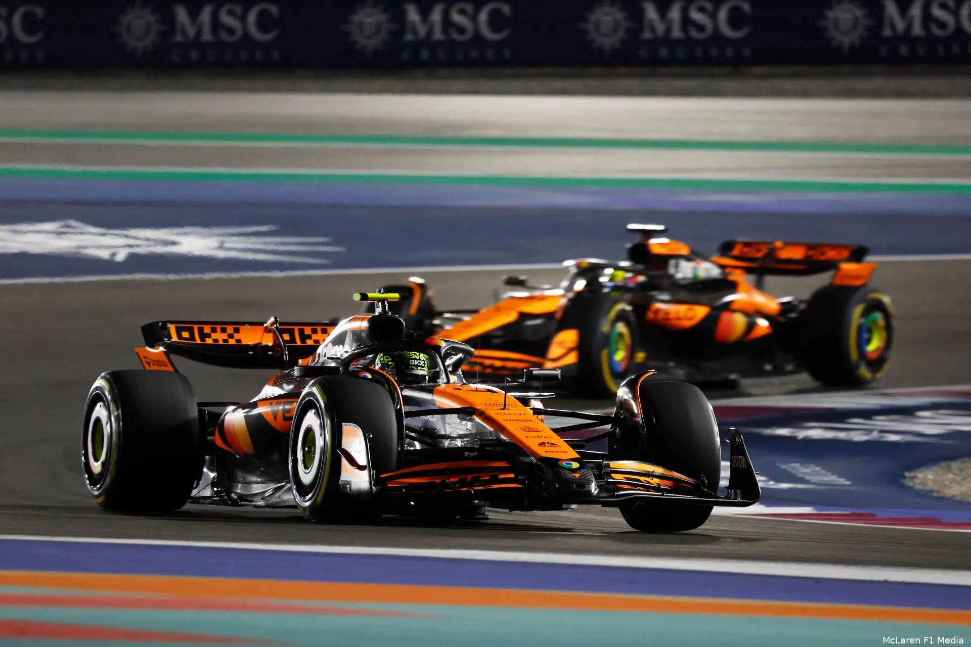 lando norris oscar piastri qatar