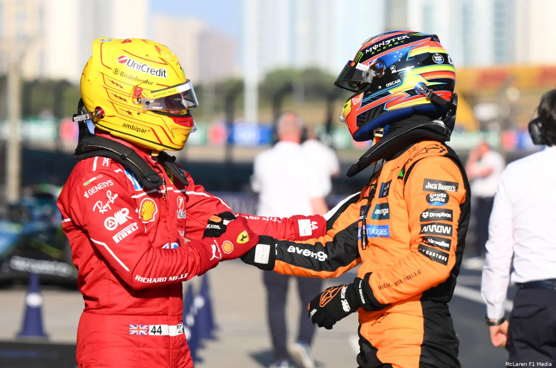oscar piastri hamilton mclaren china sprintkwalificatie