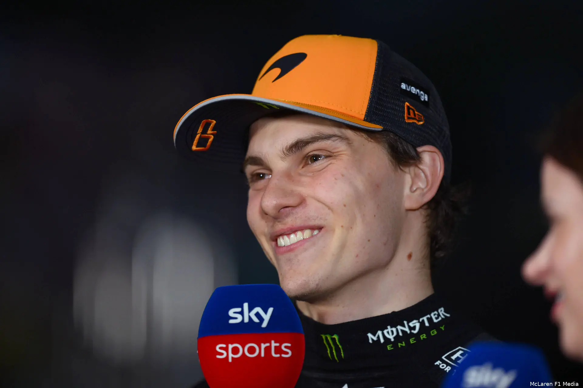 oscar piastri lachen media sky sports mclaren win china