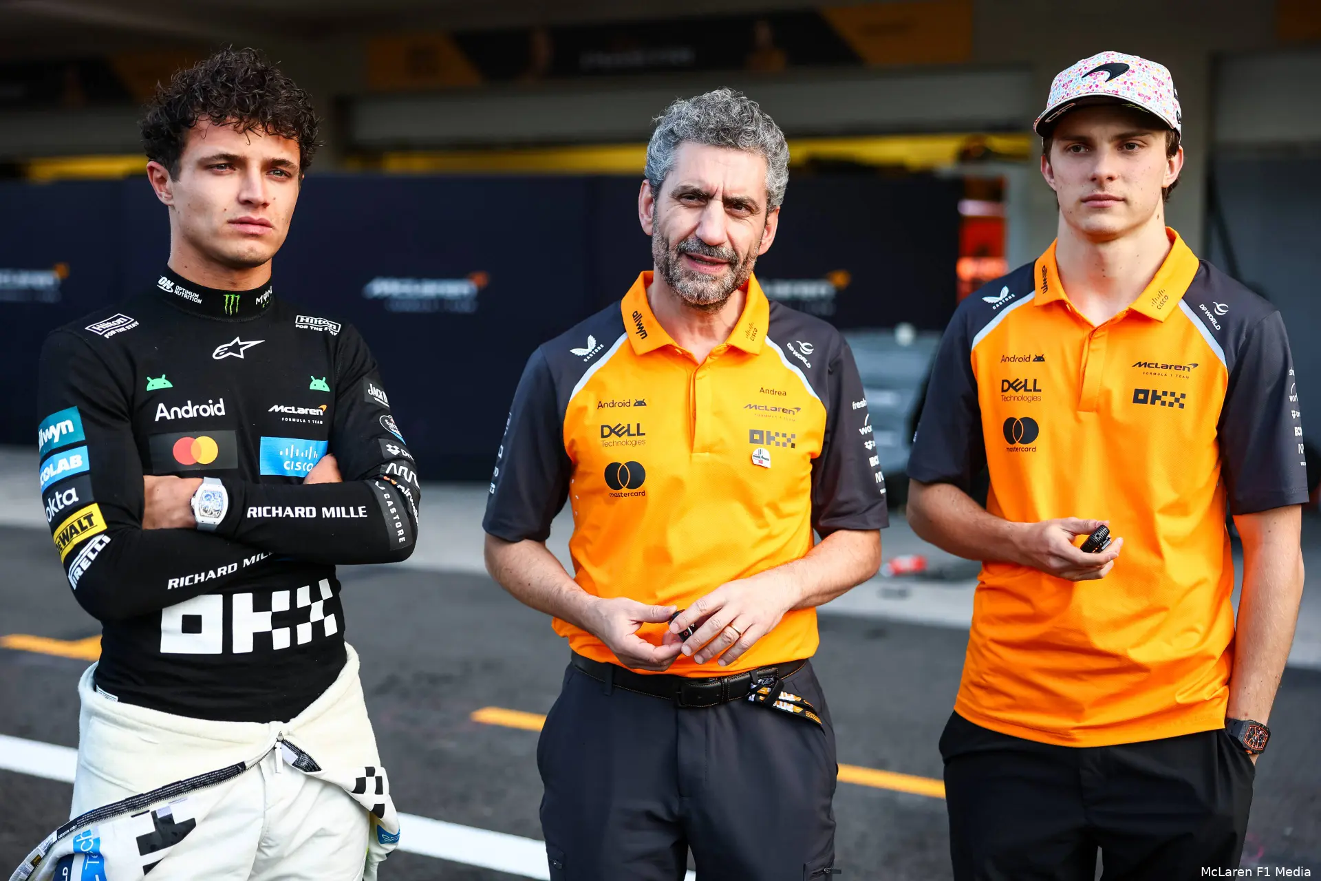andrea-stella-oscar-piastri-lando-norris-mclaren-mexico-zondag-2025
