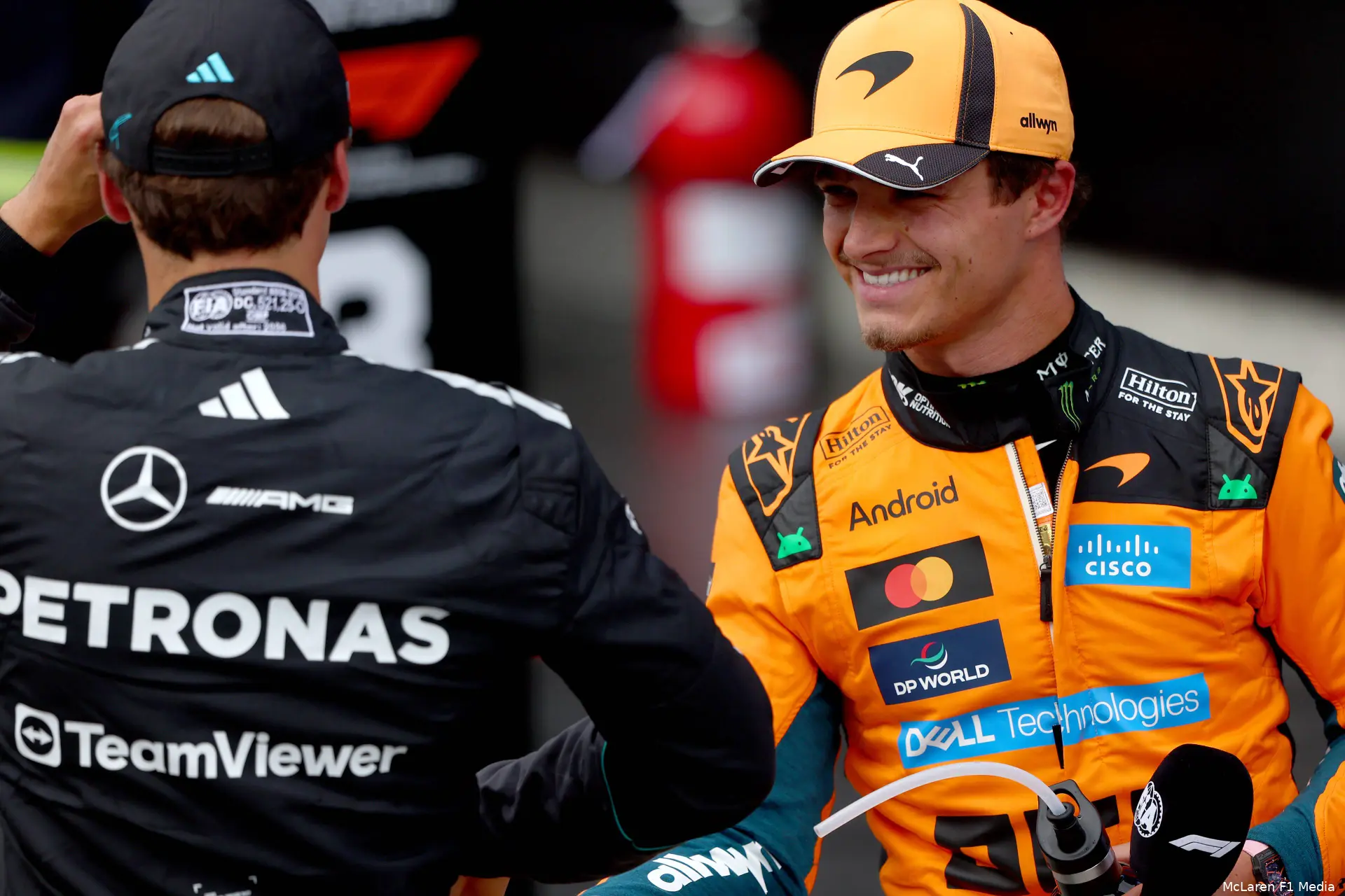 george-russell-mercedes-lando-norris-mclaren-canada-2026-zaterdag