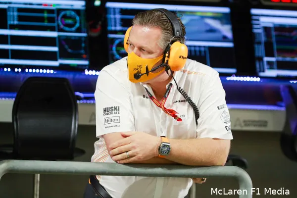 Zak Brown McLaren Sakhir