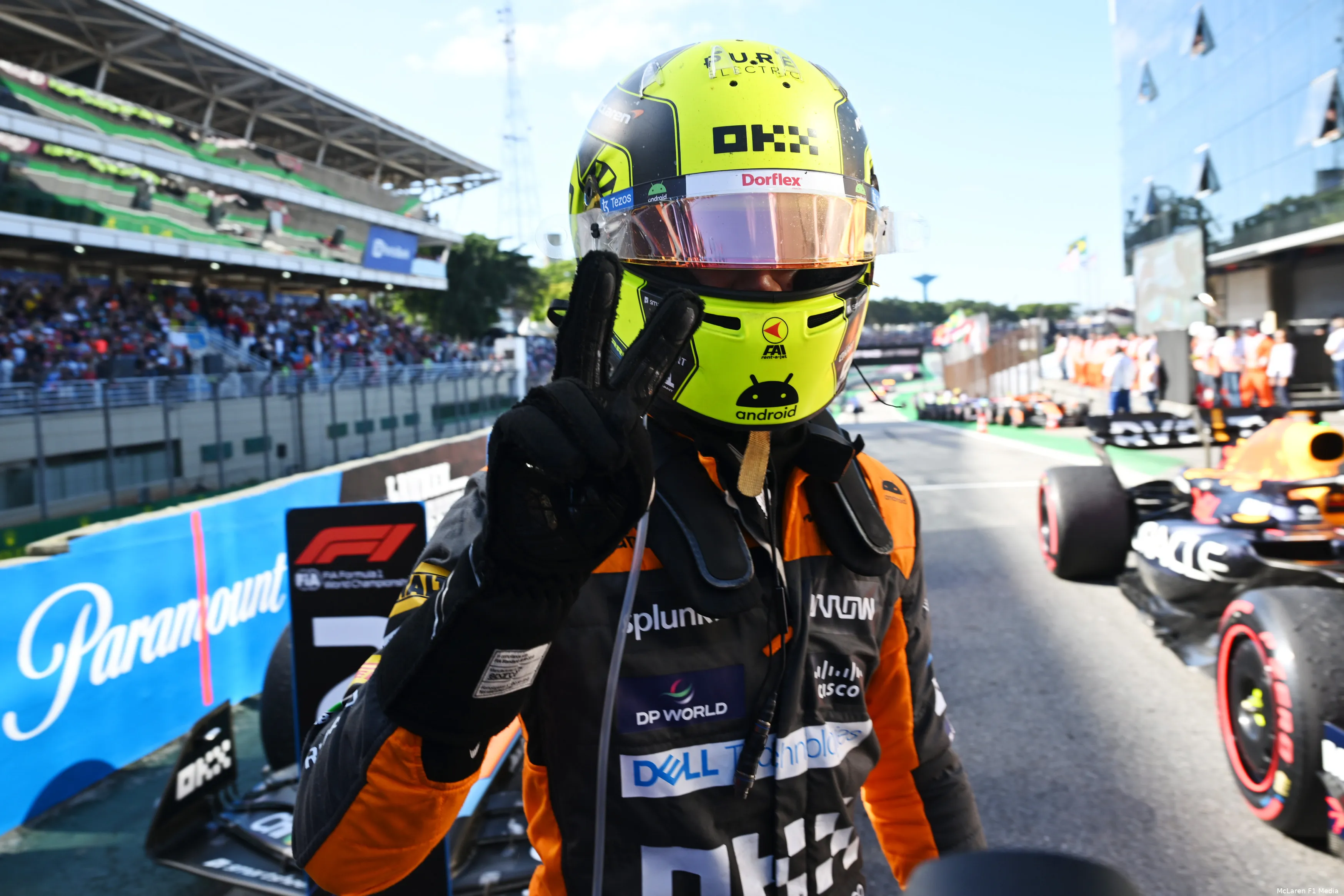 lando norris p2 brazilie 2023