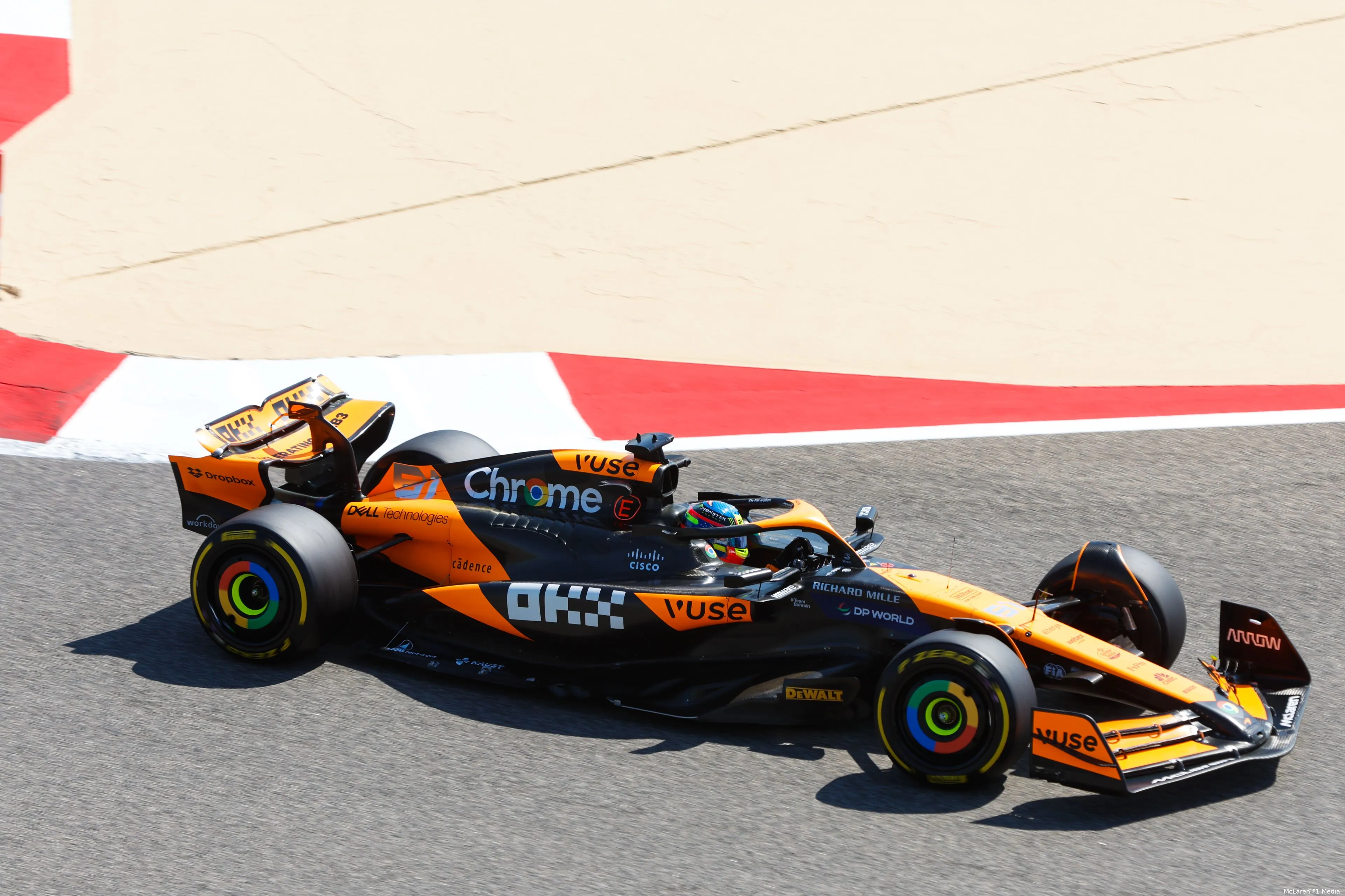 mclaren pre season testing testdagen bahrein 2024