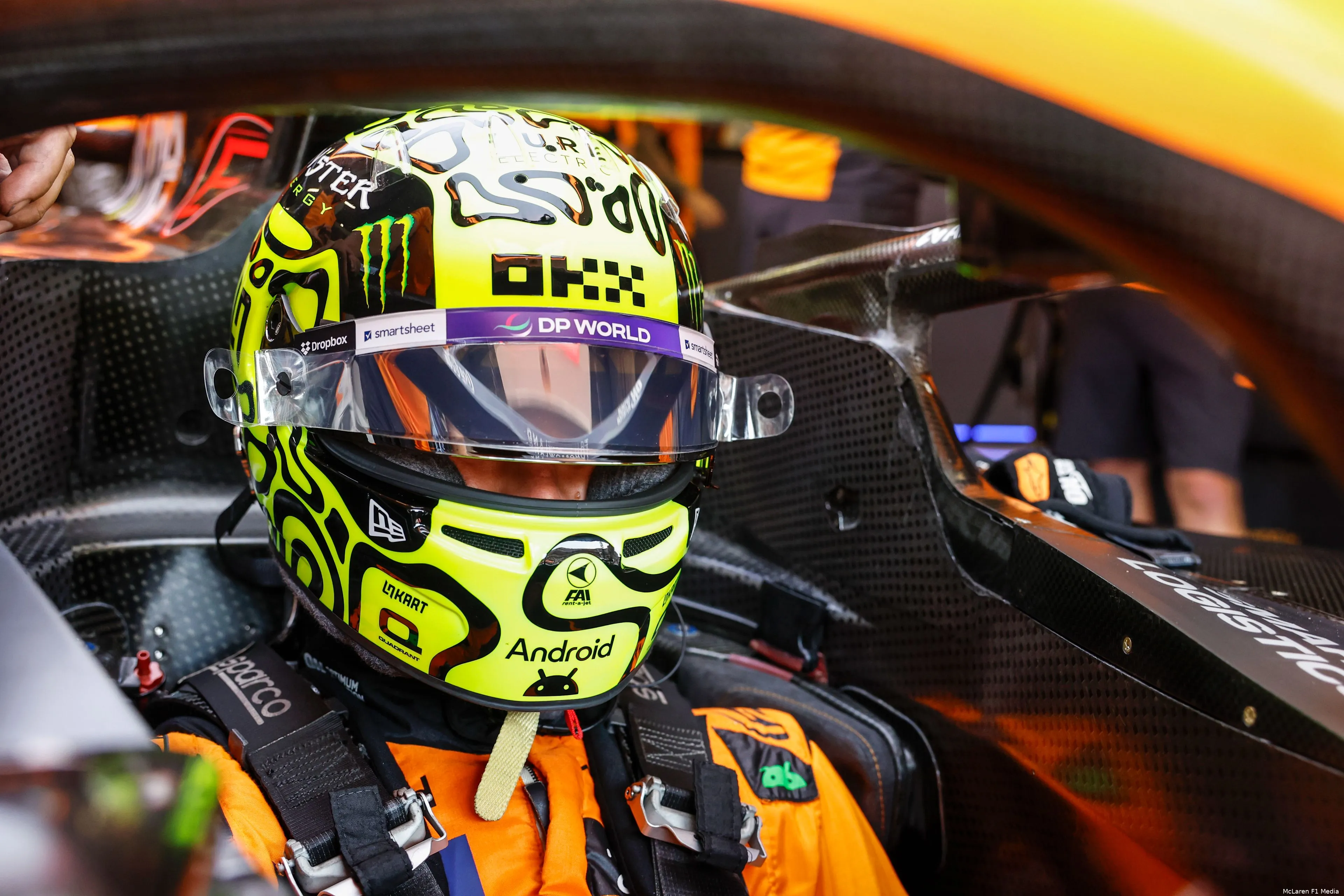 mclaren lando norris vt2 mclaren belgie