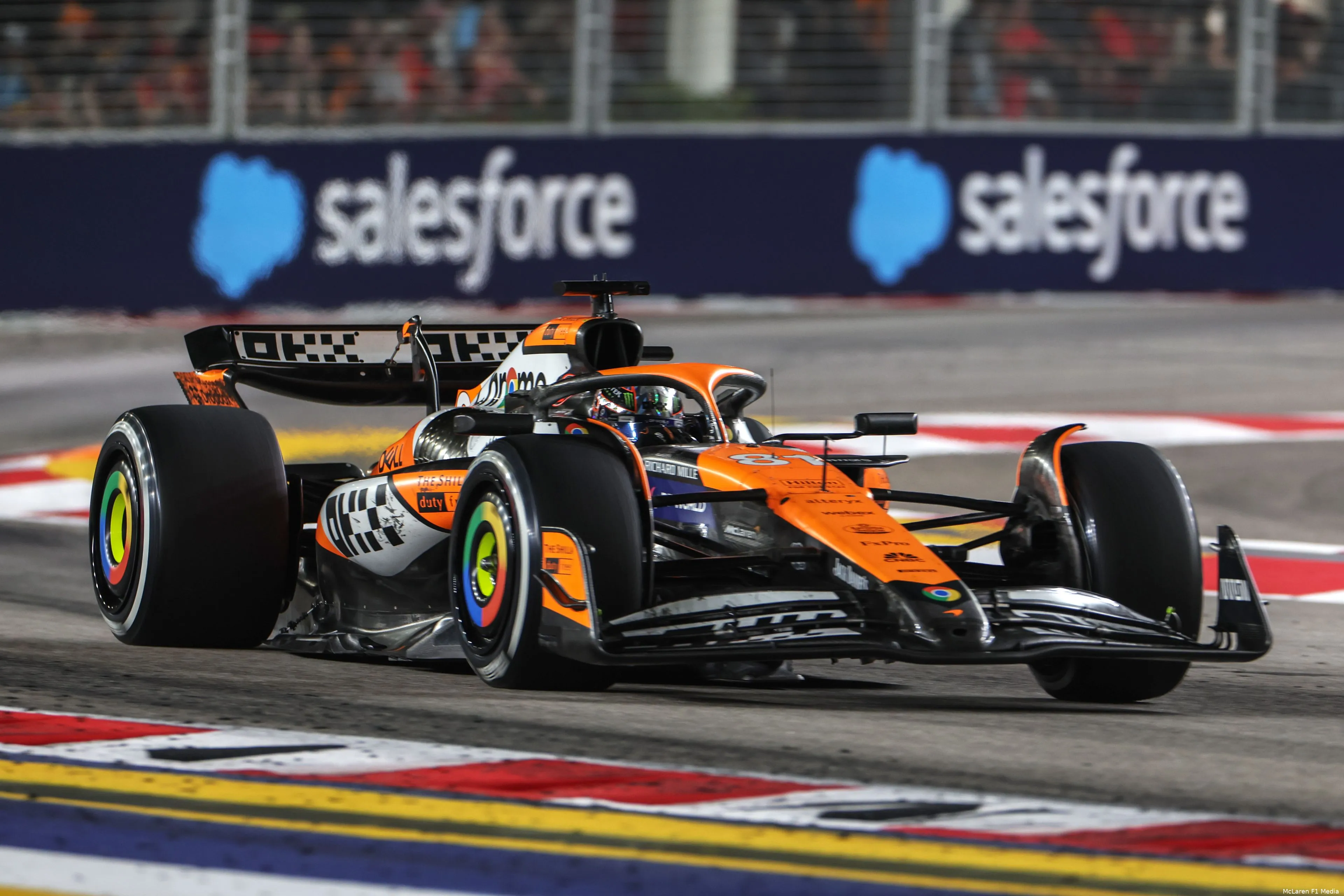 mclaren oscar piastri singapore gp zondag 2024