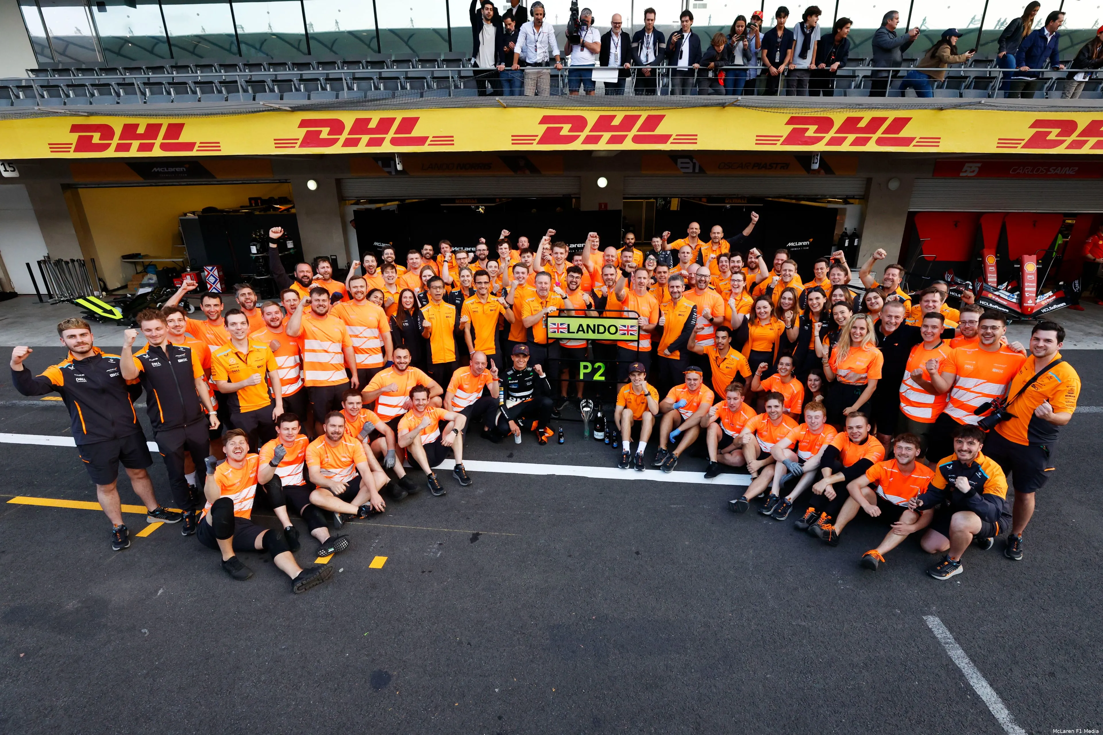 teamfoto mclaren p2 vieren mexico lando norris