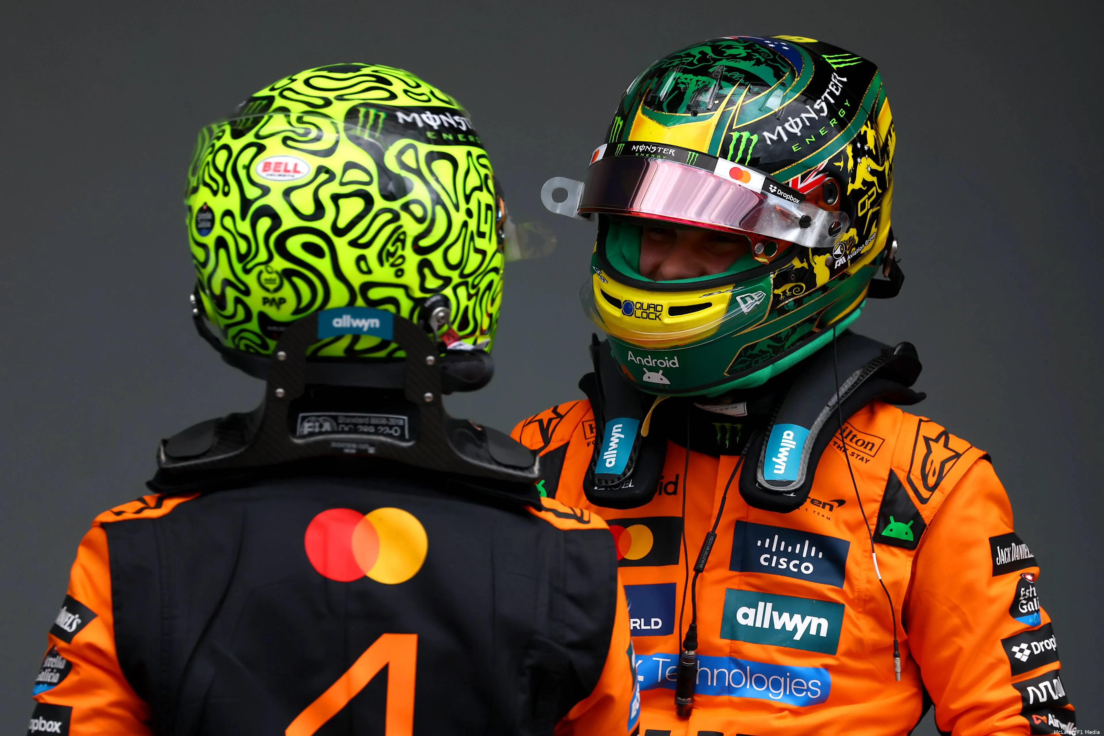 lando norris oscar piastri mclaren australie zaterdag kwalificatie 2025