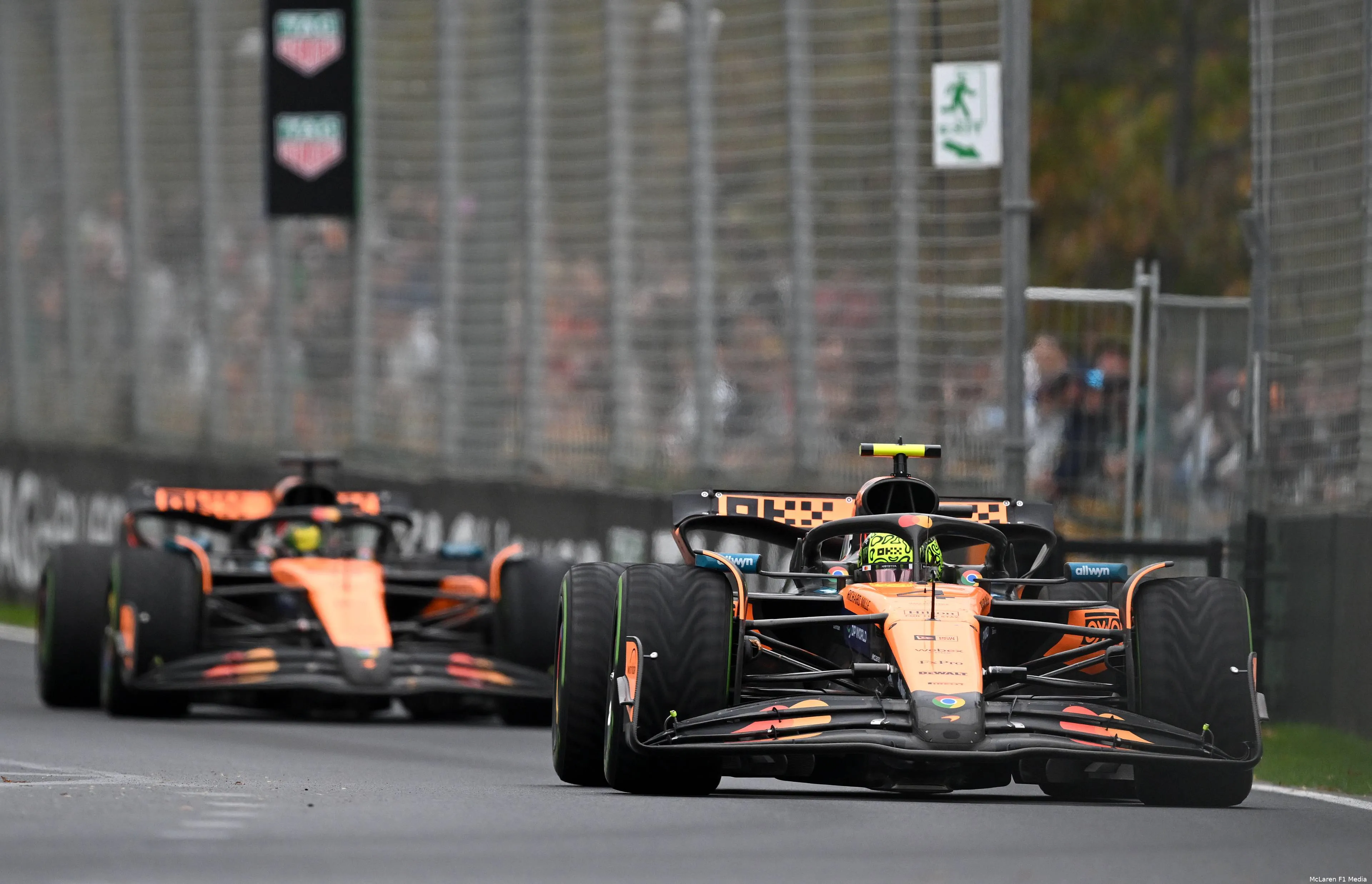 oscar piastri lando norris mclaren gp australie zondag 2025