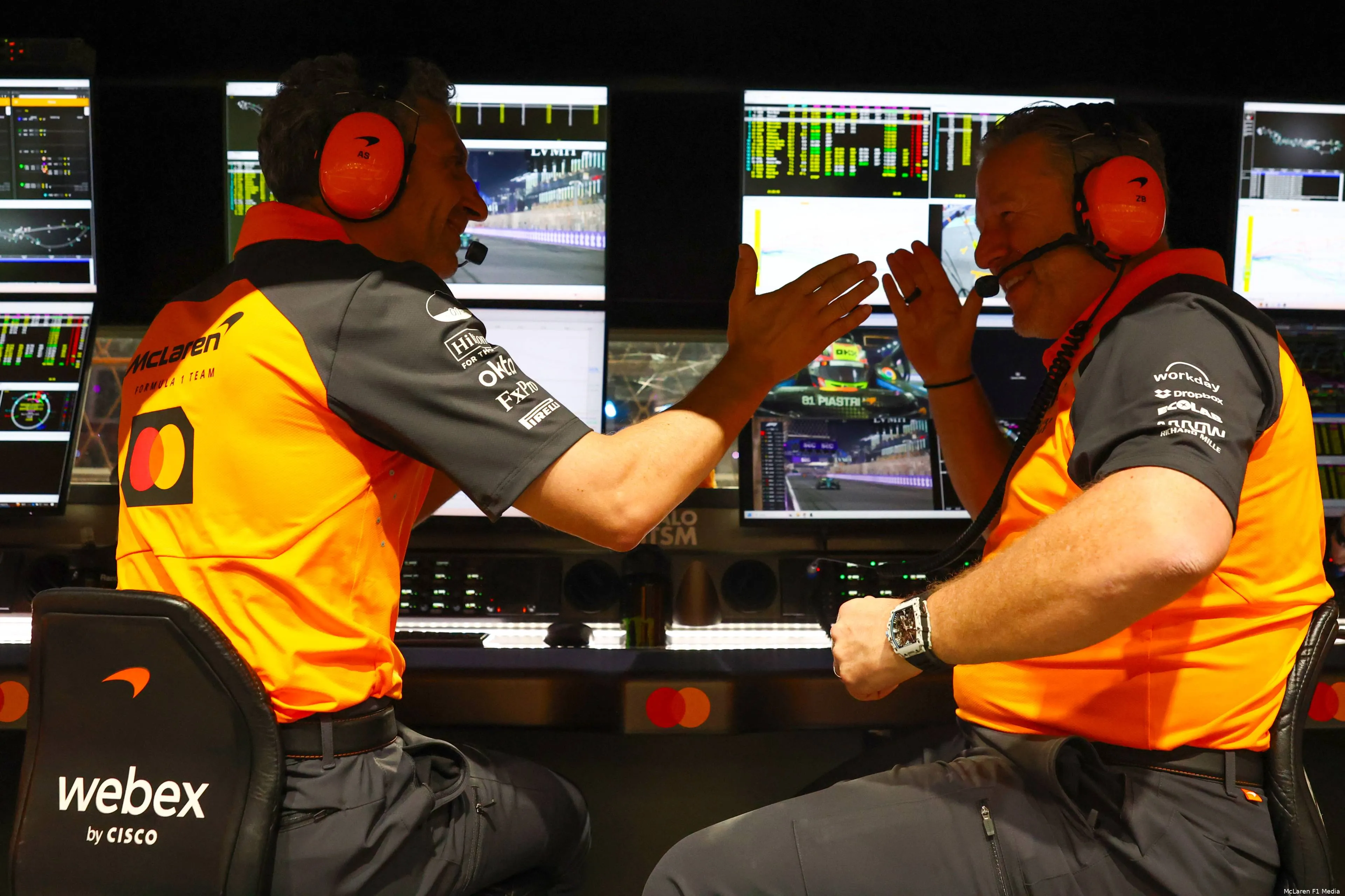 mclaren andrea stella zak brown gp saoedi arabie 2025 zondag