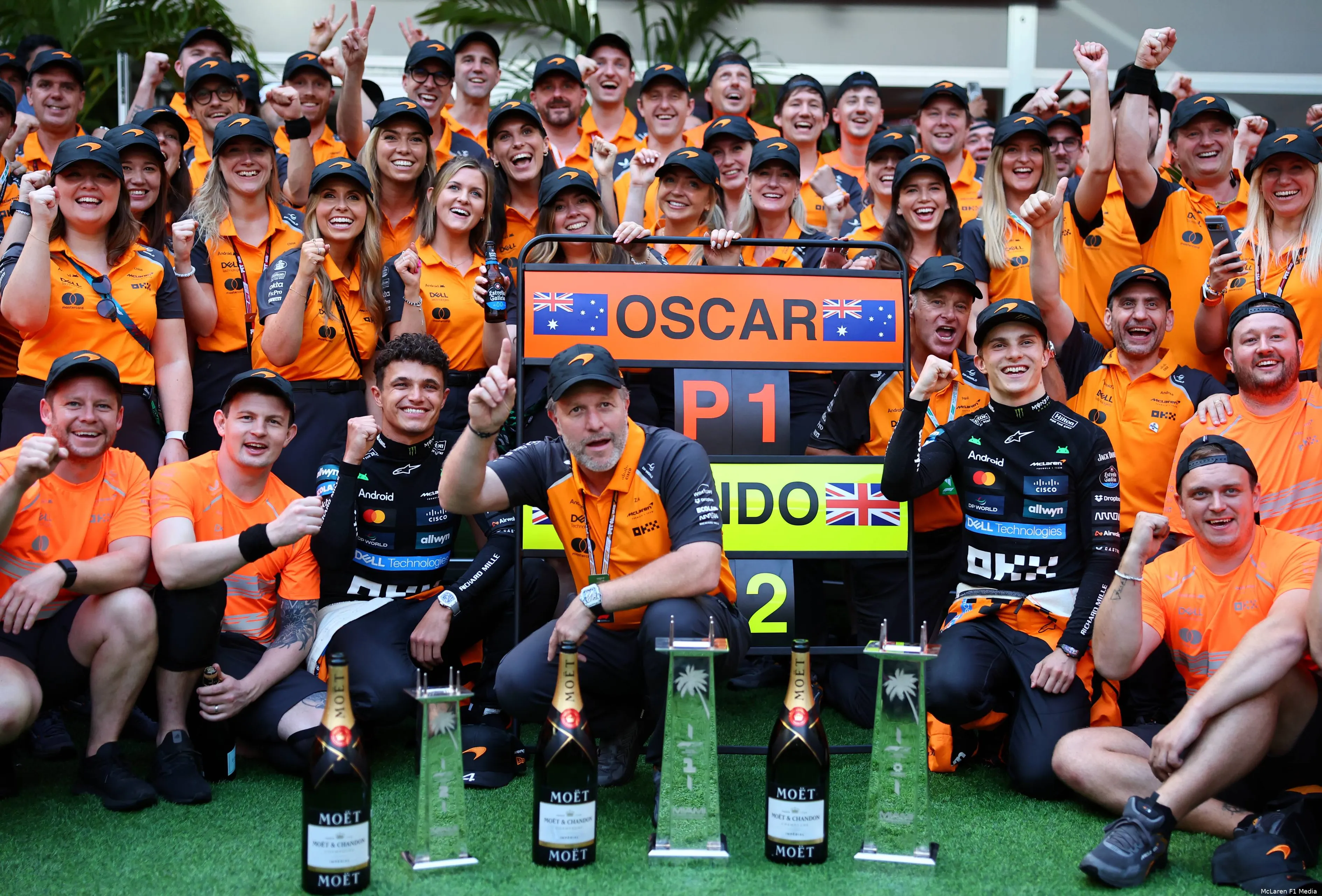 oscar piastri lando norris 2025 miami race zondag zak brown