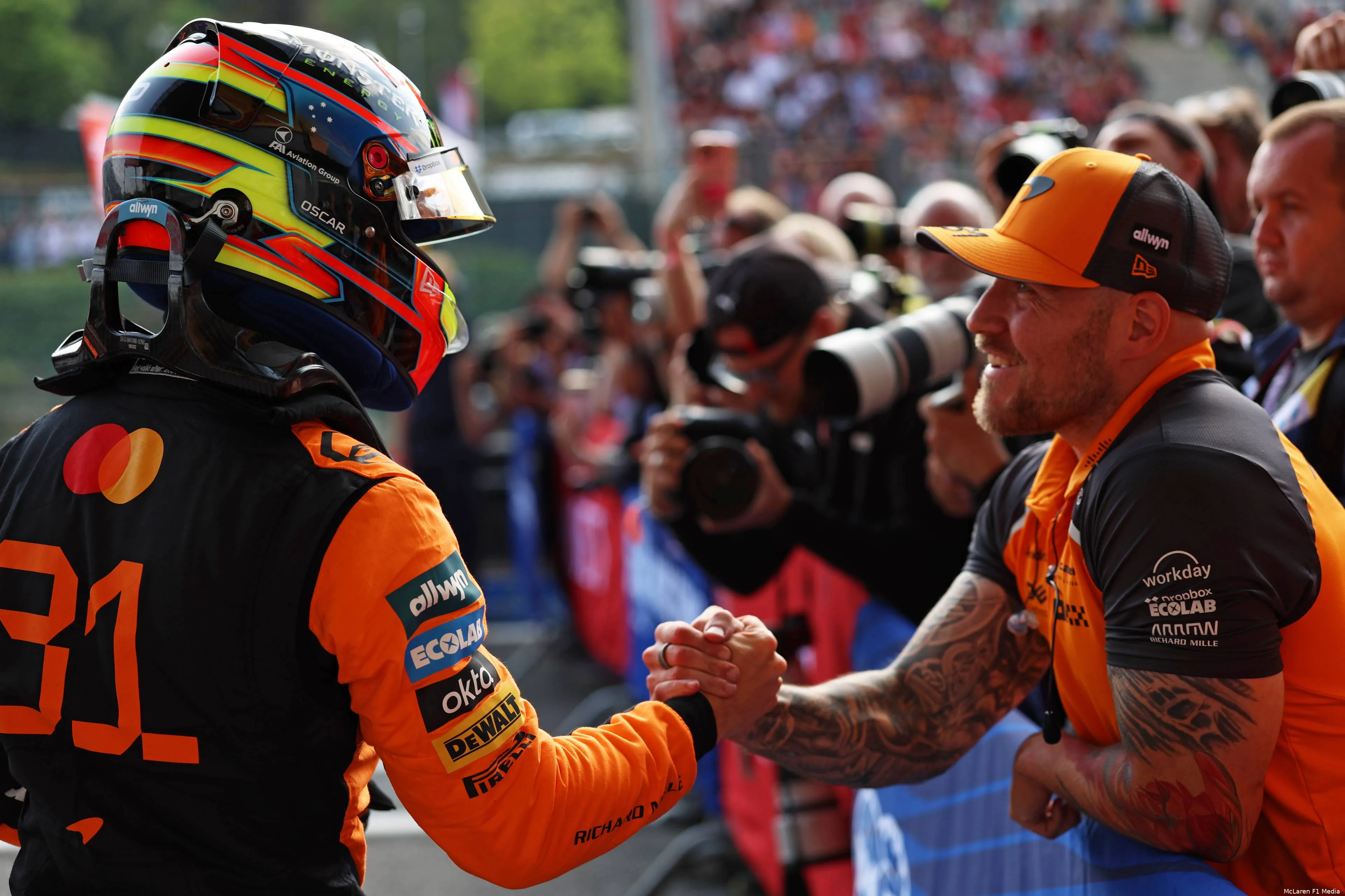 mclaren lando norris gp belgie 2025 vrijdag poleposition sprint