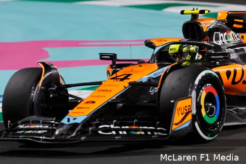 McLaren was er als de kippen bij toen Norris alsmaar beter en beter werd. (Foto: McLaren F1 Media)