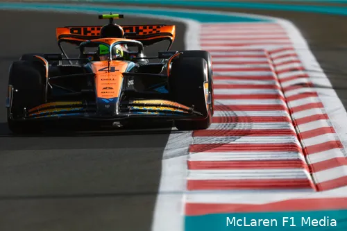 Norris baalde flink van de gemiste kans tijdens de kwalificatie. (Foto: McLaren F1 Media)