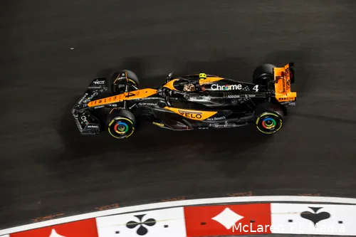 <i>Norris kende in 2023 nog een rampzalig weekend in Las Vegas.</i>