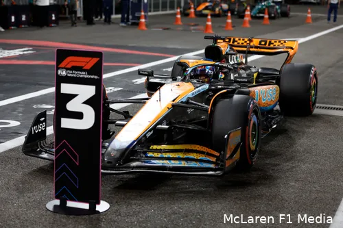 Piastri wist in 2023 enkele podiumplekken binnen te slepen, maar de rust en kalmte maakten vooral indruk op teamgenoot Norris. (Foto: McLaren F1 Media)