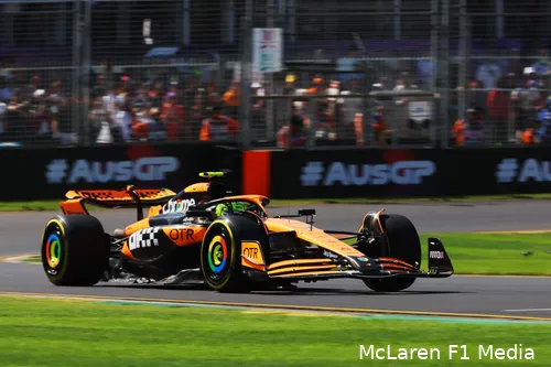 <i>Norris deed het in het verleden goed in Australië.</i>