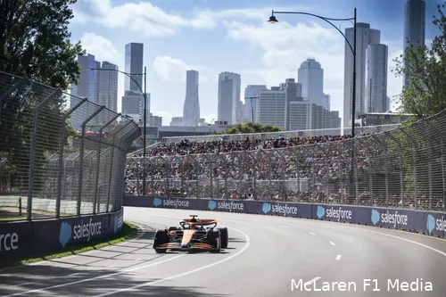 In 2024 greep Piastri net naast het podium in Melbourne en werd hij 4e.