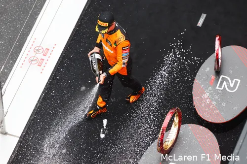 <i>Lando Norris presteerde verrassend goed in China.</i>